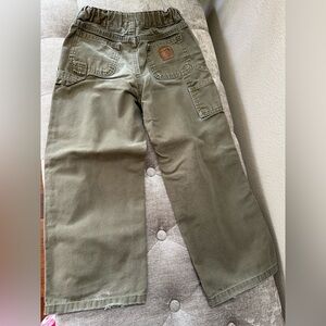 Carhartt Boys Khaki Ripped Cotton Pants Size 6